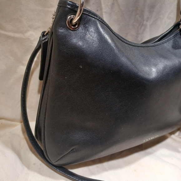 Coach Black Legacy Double Gusset Hobo Shoulder Bag - Picture 2 of 15